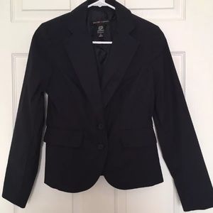 New York & Co Navy Skirt Suit Sz 2/4